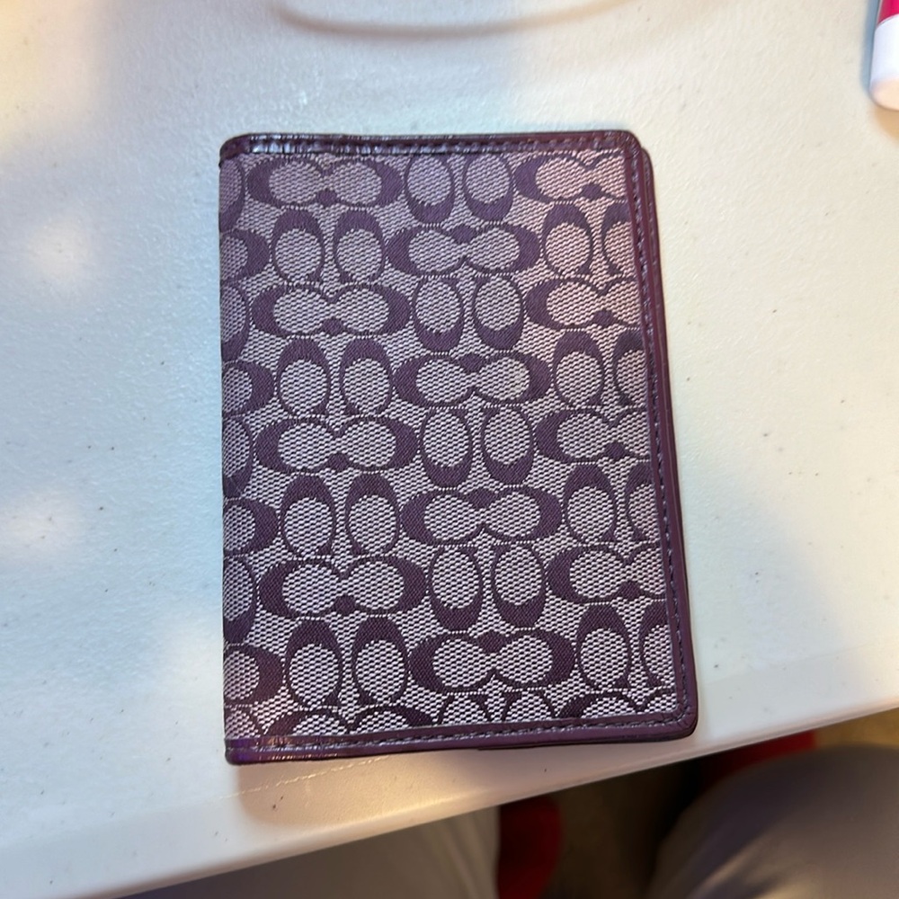 Coach Passport Holder